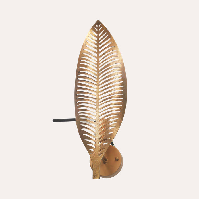 Lampada Applique Foglia Oro