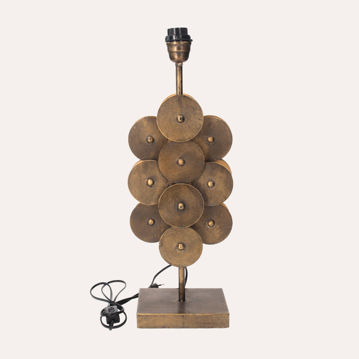 Lampada Decorativa in Poliresina con Scudi Tondeggianti