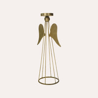 Portacandele in Metallo Oro a Forma di Angelo – Decorazione Elegante