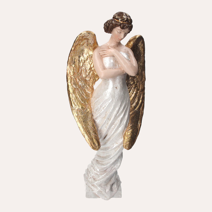 Angelo Decorativo Natalizio in Resina per la casa, idea regalo per le Festività