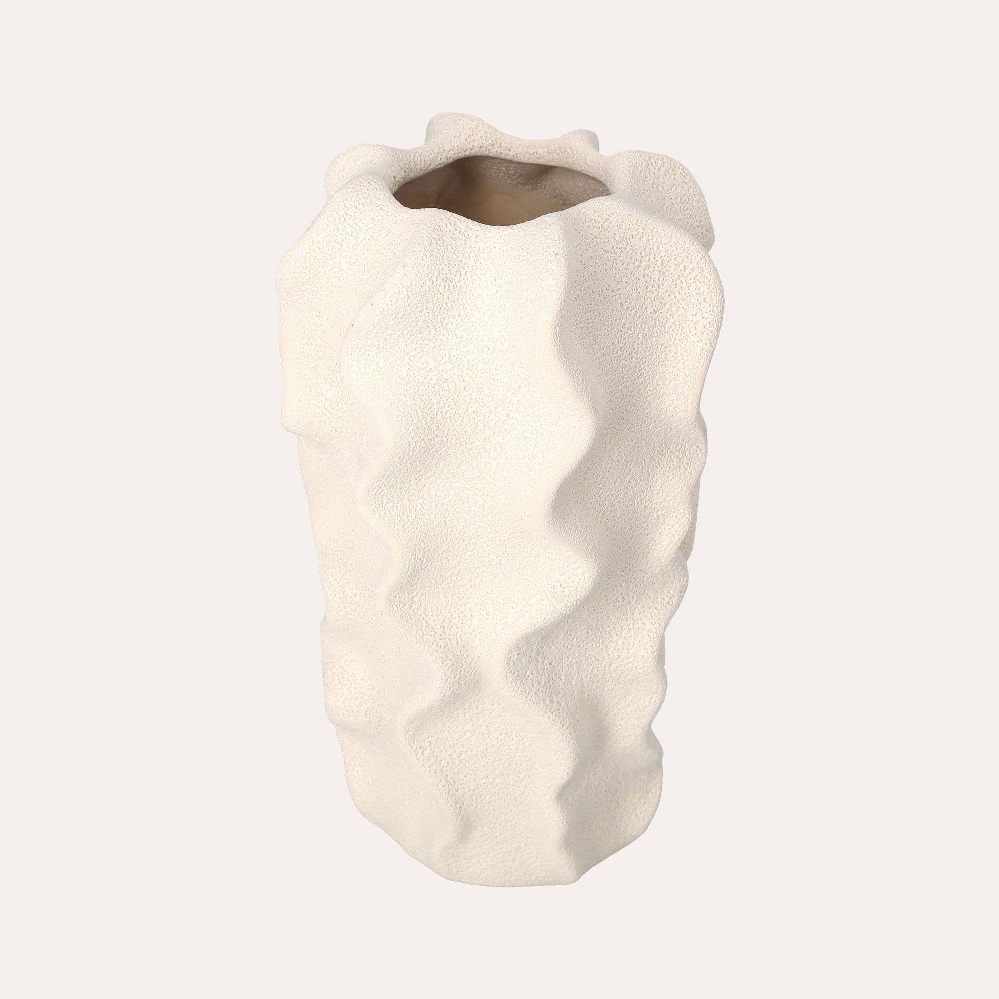Decorative Ceramic Vase. Elegant Container for Decorations and Flowers.