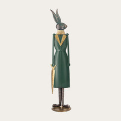 Rabbit-Shaped Tin Decoration - Made in Italy
