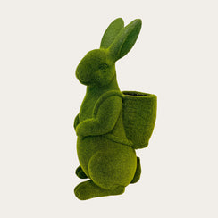 Coniglio Materiale Sintetico con portapiante da interno ed esterno. Altezza 75 cm