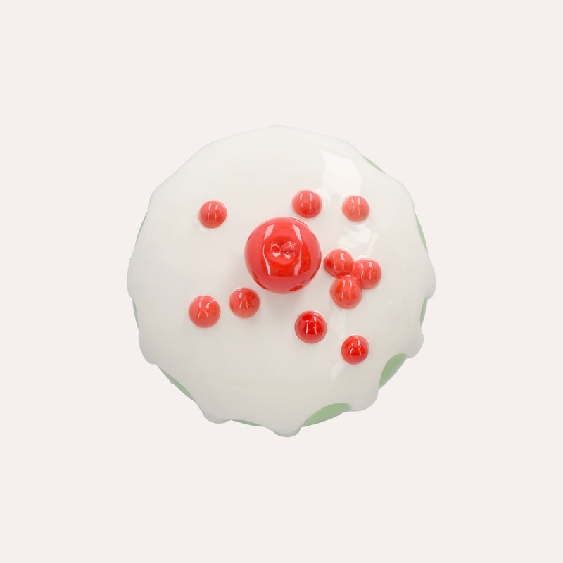 Alzata in Ceramica con Coperchio – Porta Torte Decorativo Ø30 cm