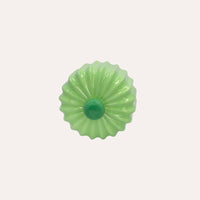 Alzata Decorativa in Ceramica con Coperchio – Verde Lucido 30x18 cm