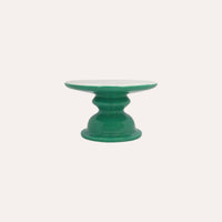 Alzata Decorativa in Ceramica con Coperchio – Verde Lucido 30x18 cm