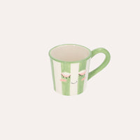 Set 2 Tazze Decorative in Ceramica con Coperchio – D.15x21 / D.15x17 cm