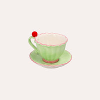 Set Tazzina e Teiera in Ceramica – D.12x8 / D.16x14 cm