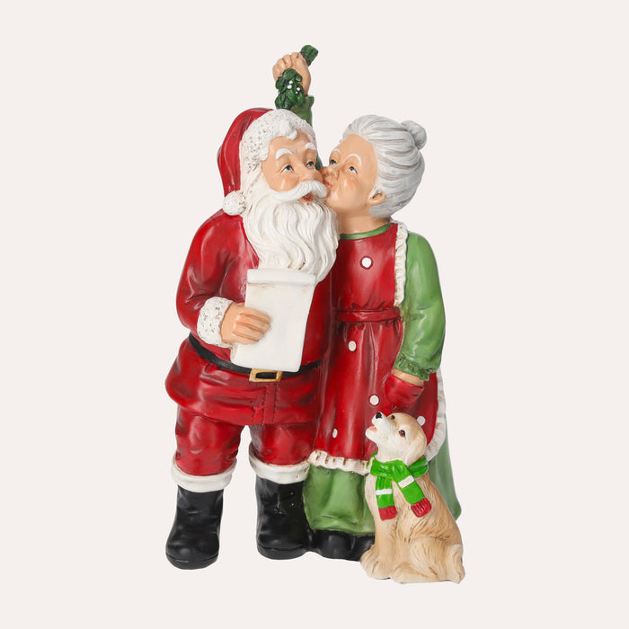 Statuina Natalizia di Babbo Natale e Mamma Natale
