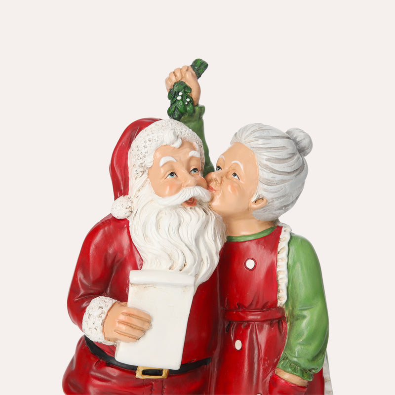 Statuina Natalizia di Babbo Natale e Mamma Natale