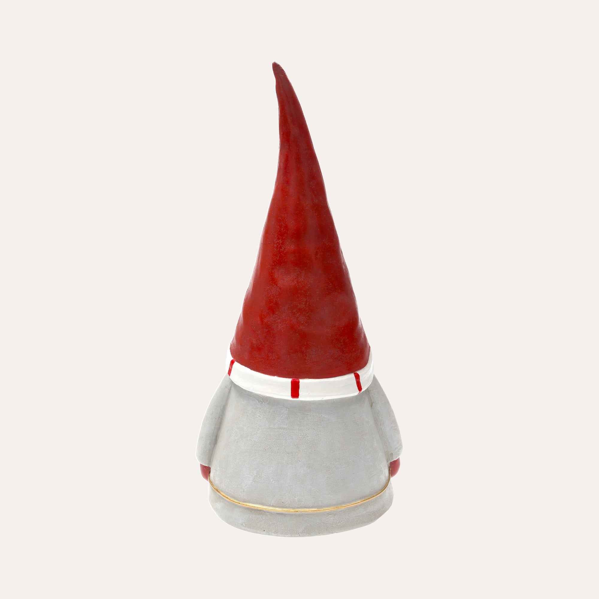 Gnomo Natalizio con Tunica Grigia e Stella Dorata per Decorazioni