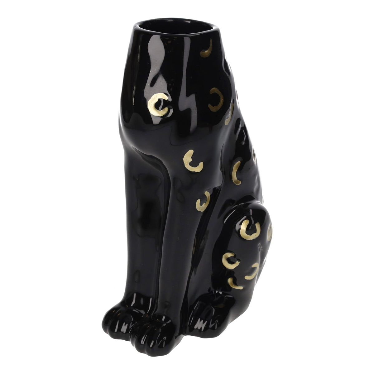 Vaso in Ceramica a Forma di Corpo di Pantera