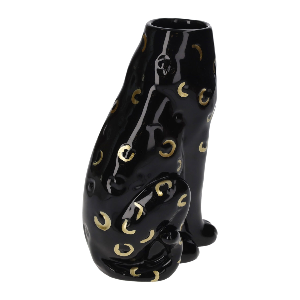 Vaso in Ceramica a Forma di Corpo di Pantera