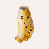 Vaso in Ceramica a Forma di Ghepardo per Decorazioni Uniche
