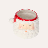 Schiaccianoci Natalizio Ceramica A Forma Di Babbo Natale, Decorazione Festiva