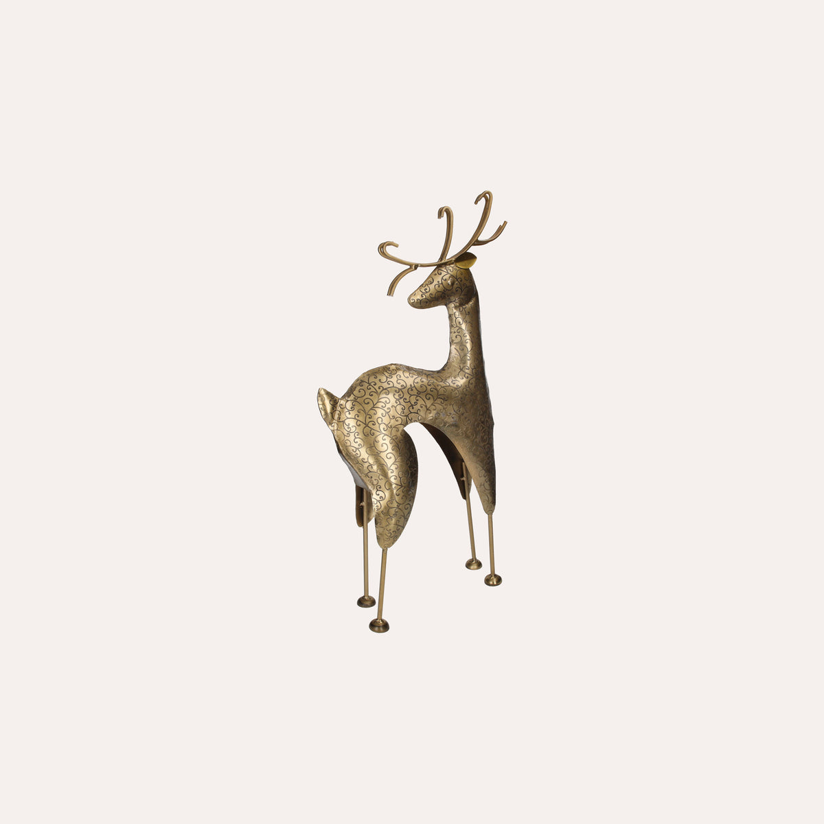 Statuina Renna Natalizia Dorata, Decorazione Festiva