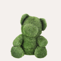 Orso Verde Grande in Erba Sintetica H.75x60x40 cm – Decorazione da Giardino