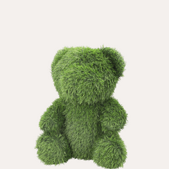 Orso Verde Medio in Erba Sintetica H.50x35x30 cm – Decorazione da Giardino