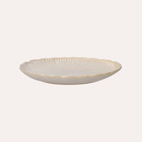 Servizio di 12 Piatti in Ceramica Azzurra con Motivi a Corallo