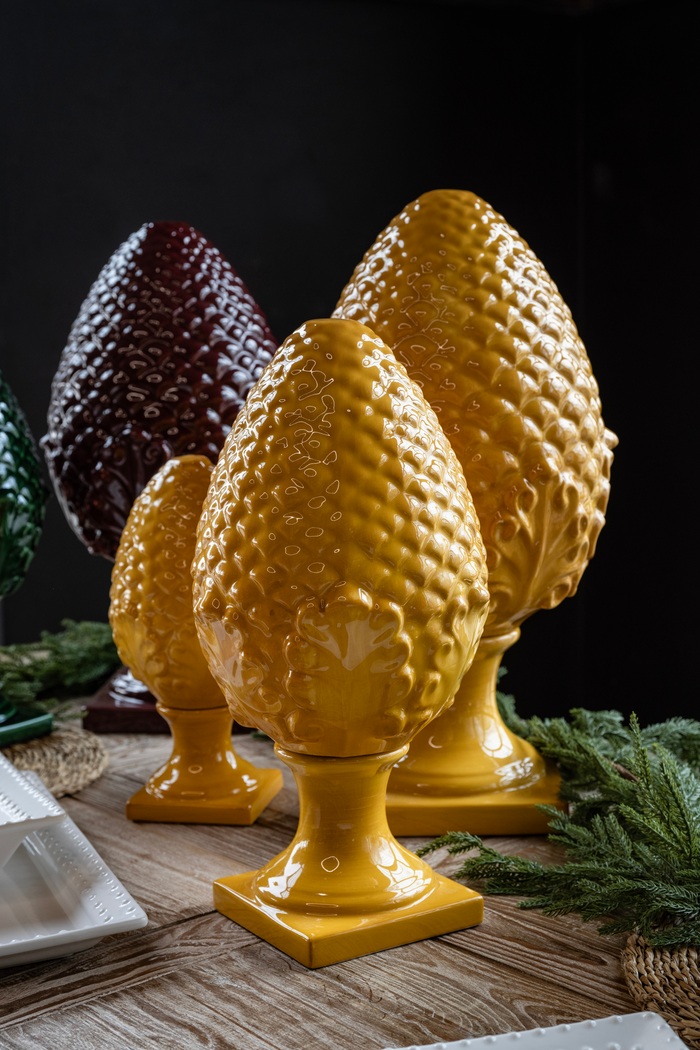 Pigna in Ceramica di Bassano Gialla – H 50 cm