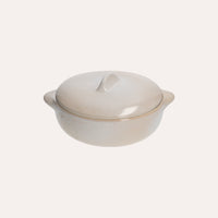 Pirofila Tonda In Ceramica Avorio, 27 Cm, Per Forno E Lavastoviglie