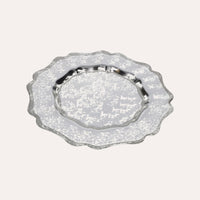 Set 6 Sottopiatti in Vetro Silver Ø 33,5 cm