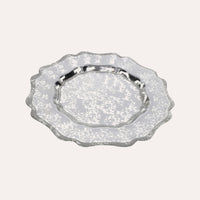 Set 6 Sottopiatti in Vetro Silver Ø 33,5 cm