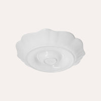 Antipastiera Rotonda in Ceramica Bianca Elegante e Raffinata