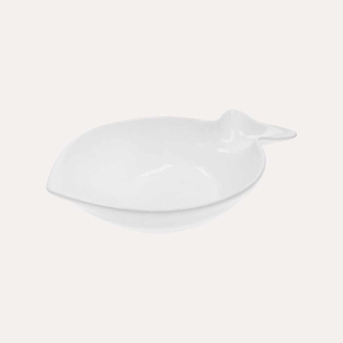 Piatto a forma di pesce in ceramica colore Bianco