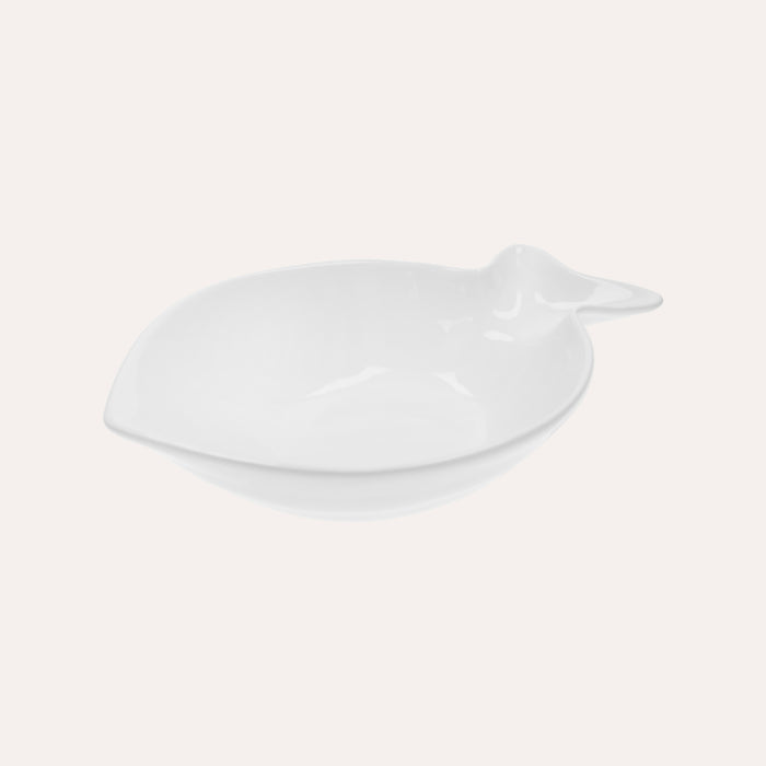 Piatto a forma di pesce in ceramica colore Bianco