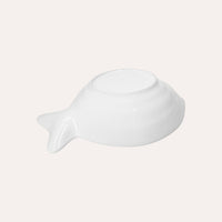 Piatto a forma di pesce in ceramica colore Bianco
