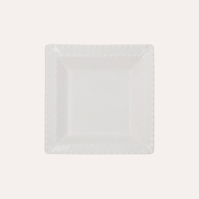 Vasca Quadrata in Ceramica Bianca 29x29x6 cm