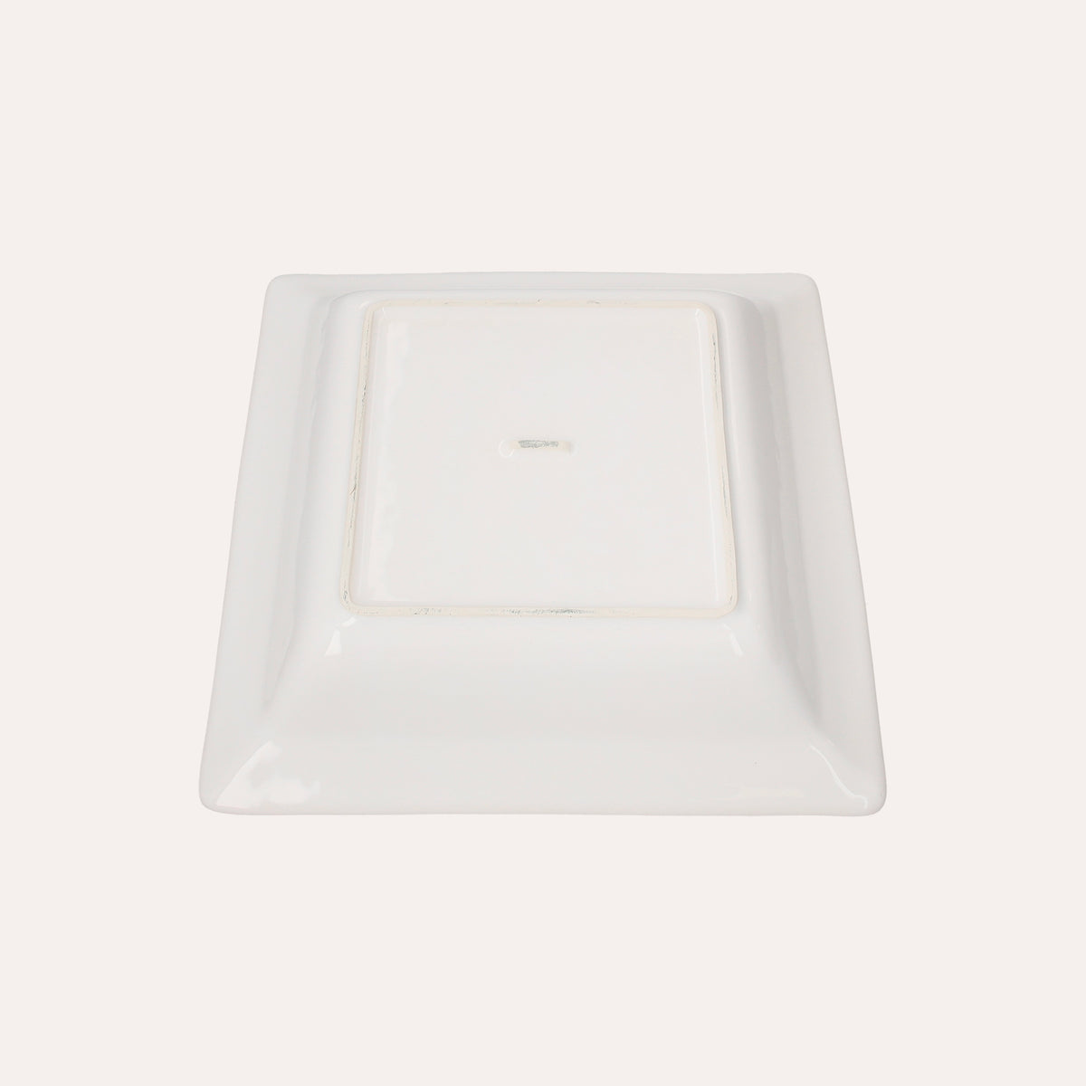 Vasca Quadrata in Ceramica Bianca 29x29x6 cm