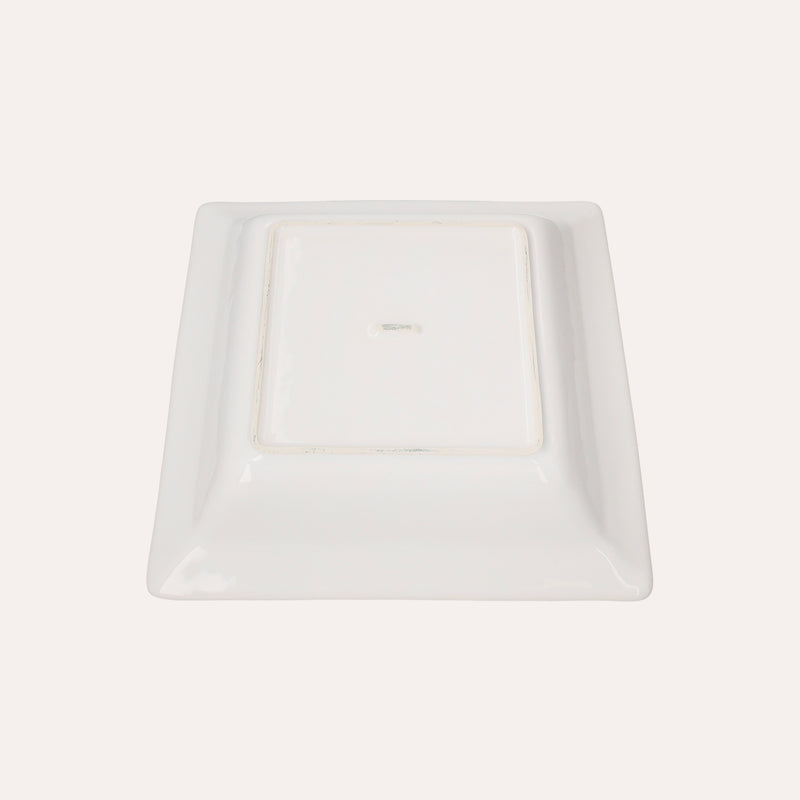 Vasca Quadrata in Ceramica Bianca 29x29x6 cm