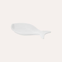 Fondina a Forma di Pesce in Ceramica Bianca Piccola