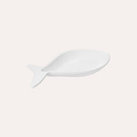 Fondina a Forma di Pesce in Ceramica Bianca Piccola