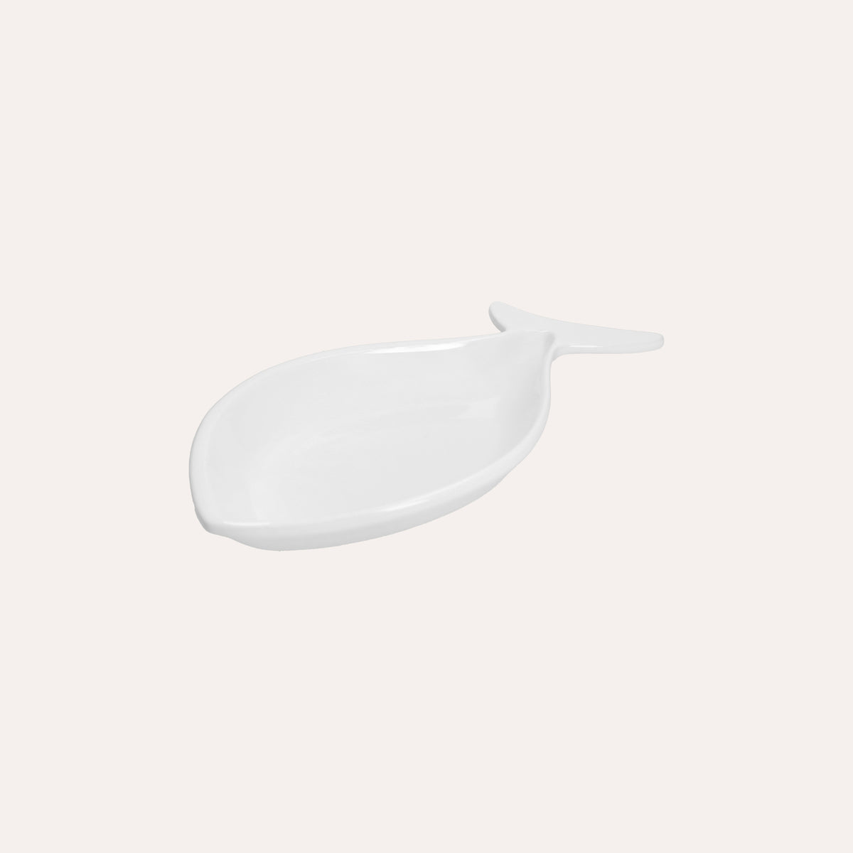 Fondina a Forma di Pesce in Ceramica Bianca Piccola