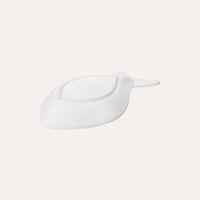 Fondina a Forma di Pesce in Ceramica Bianca Piccola