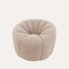 Poltrona in Tessuto Bouclé Beige 83xH.70x44 cm