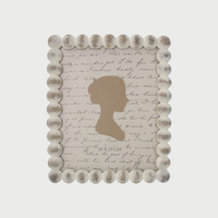 Porta Foto Grande Cornice Decorativa con Sfere Bianche (24x29cm)