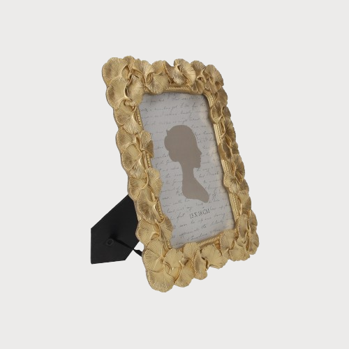 Porta Foto Grande Cornice Decorativa in Resina Finitura Oro Lucente (27,5x32 cm), Cornice per Fotografie