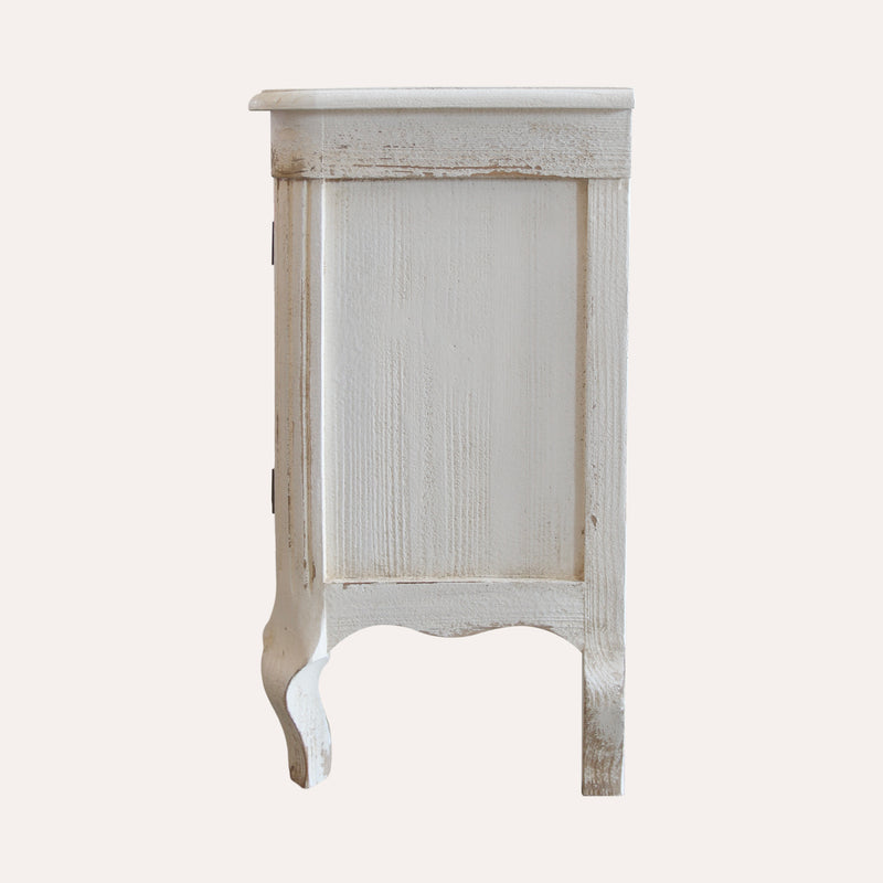 Cassettiera in legno 2 ante e 3 cassetti