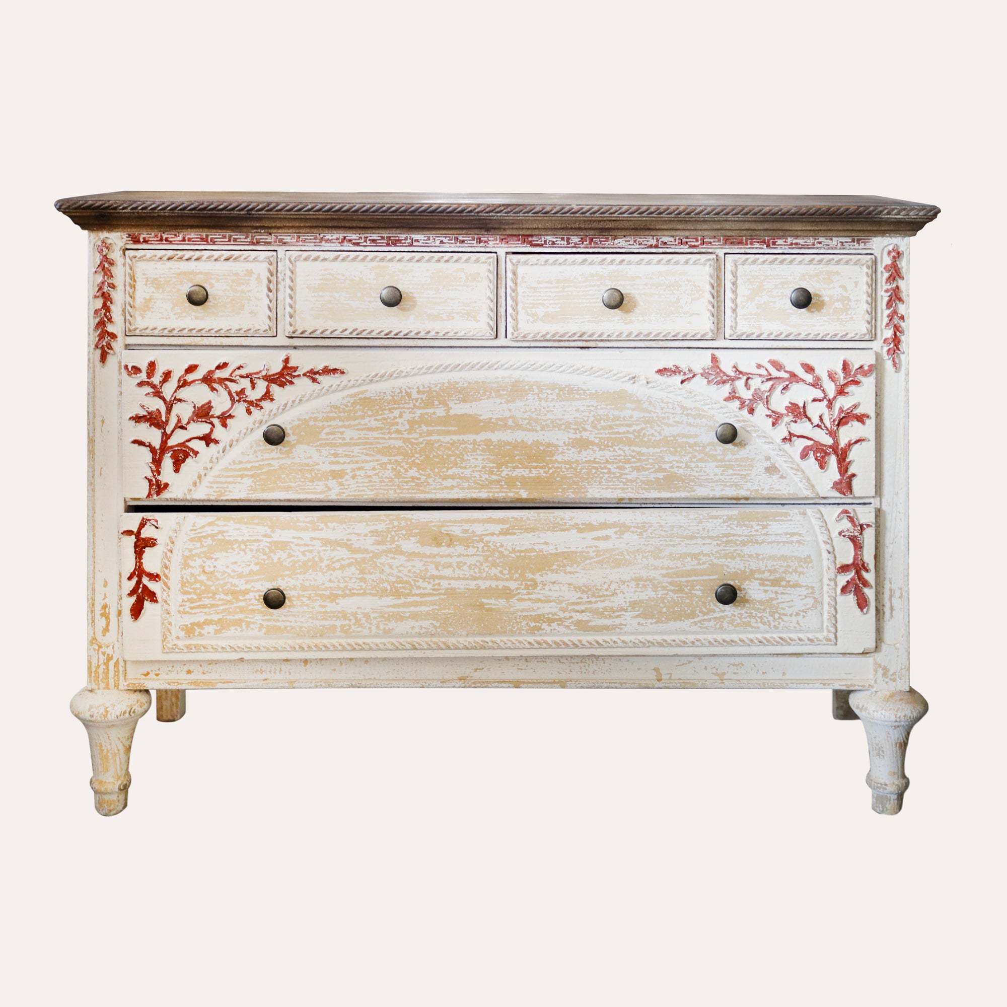 Cassettiera in legno 6 cassetti