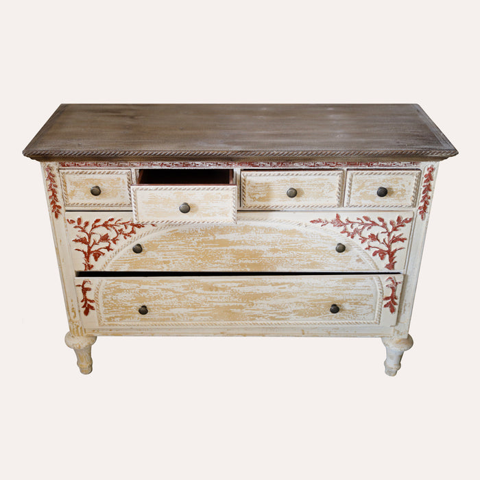 Cassettiera in legno 6 cassetti