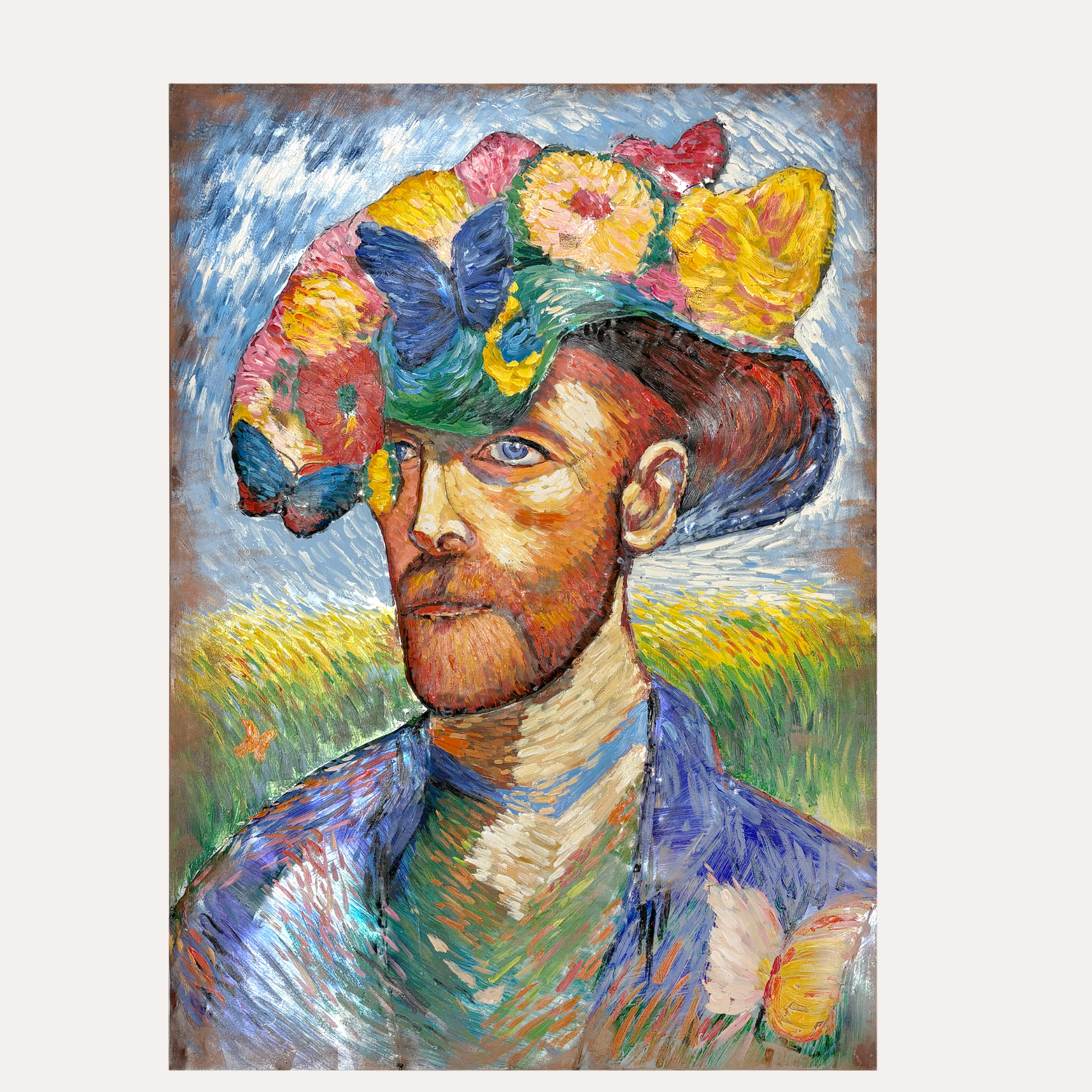 Quadro in Ferro "Vincent" 80x120 cm- Stile industrial