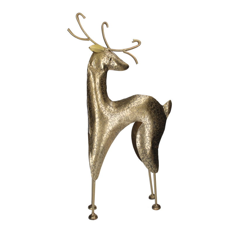Statuina Renna Natalizia Dorata, Decorazione Festiva