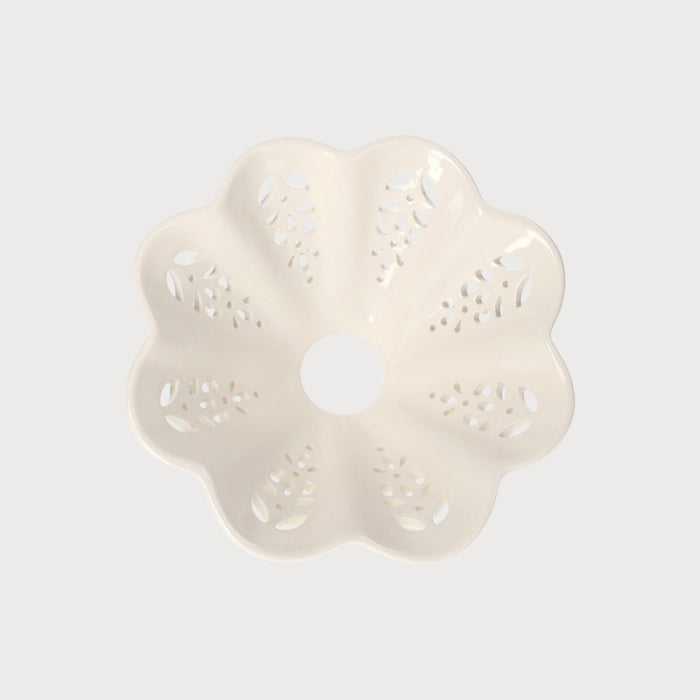 Paralume in Ceramica Traforata Ø22 cm – Stile Artigianale Made in Italy