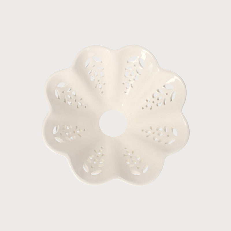 Paralume in Ceramica Traforata Ø22 cm – Stile Artigianale Made in Italy