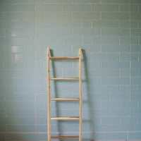 Scaletta Decorativa in Legno Naturale – Arredo Versatile H 150 x 45 cm