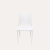 Sedia Basic in Polipropilene Bianco Opaco 42x42x80cm